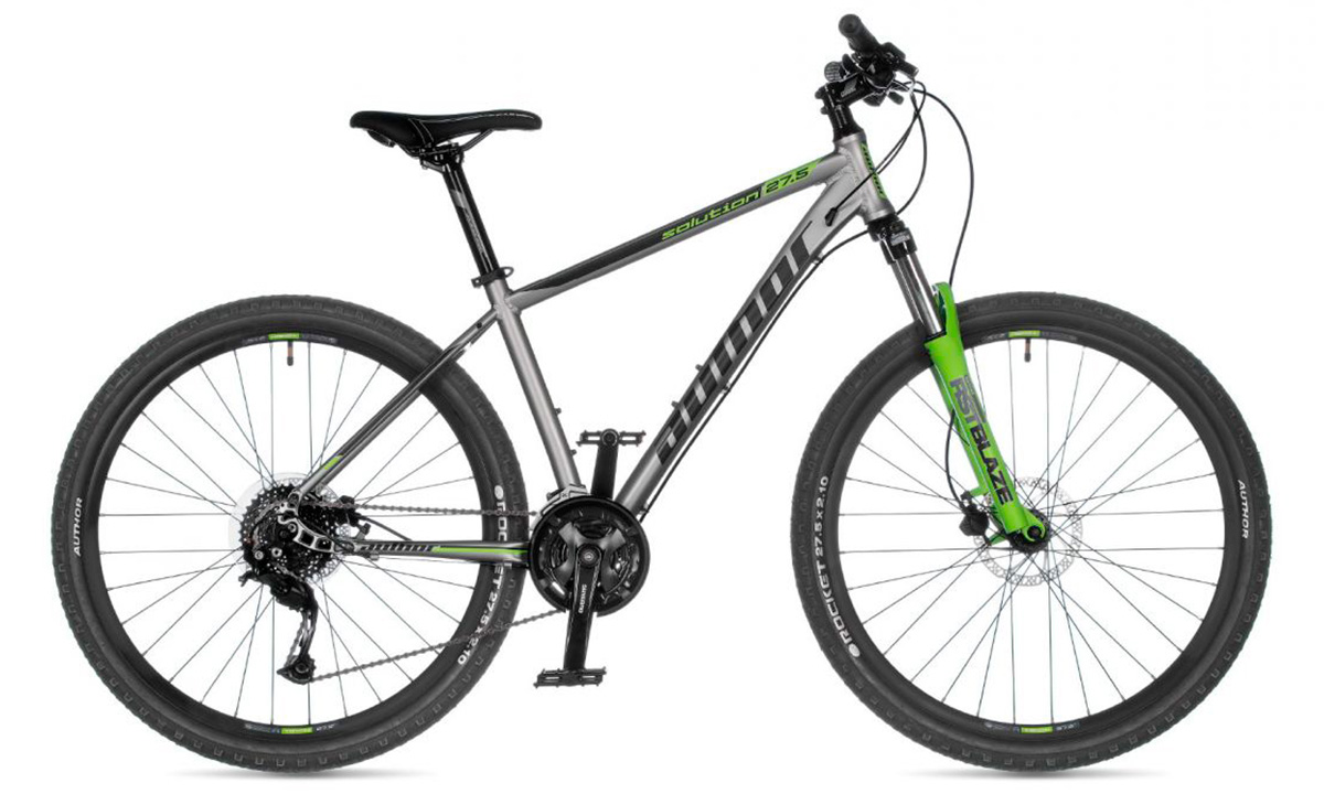 Велосипед AUTHOR Solution 27.5" 2021, размер М, Серый